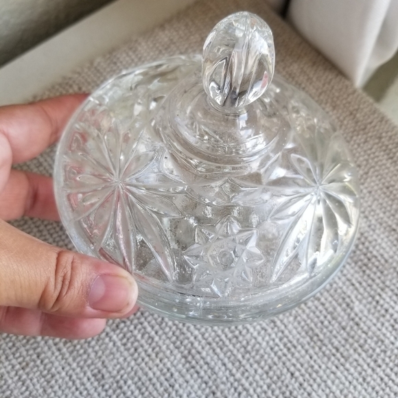 Another Hocking | Pressed Glass Star of David Candy Dish - Picture 9 of 10